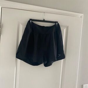 GymShark Black High Waisted Running Shorts
